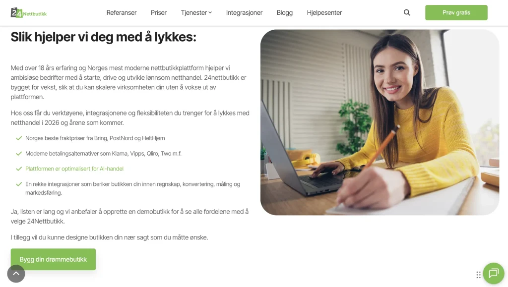 24nettbutikk nettbutikkplattform